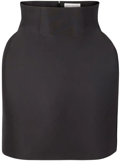 Taffeta High-Waisted Mini Skirt