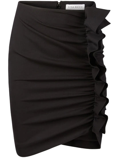 Draped Ruffle Skirt