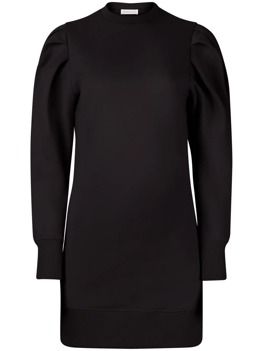 Puff-Sleeve Sweater Dress