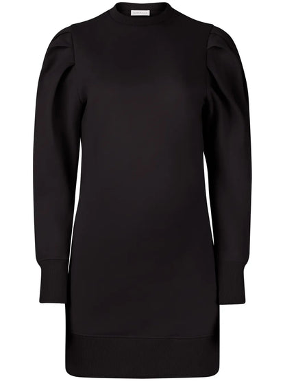 Puff-Sleeve Sweater Dress