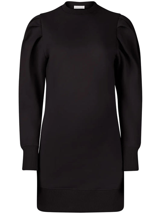 Puff-Sleeve Sweater Dress