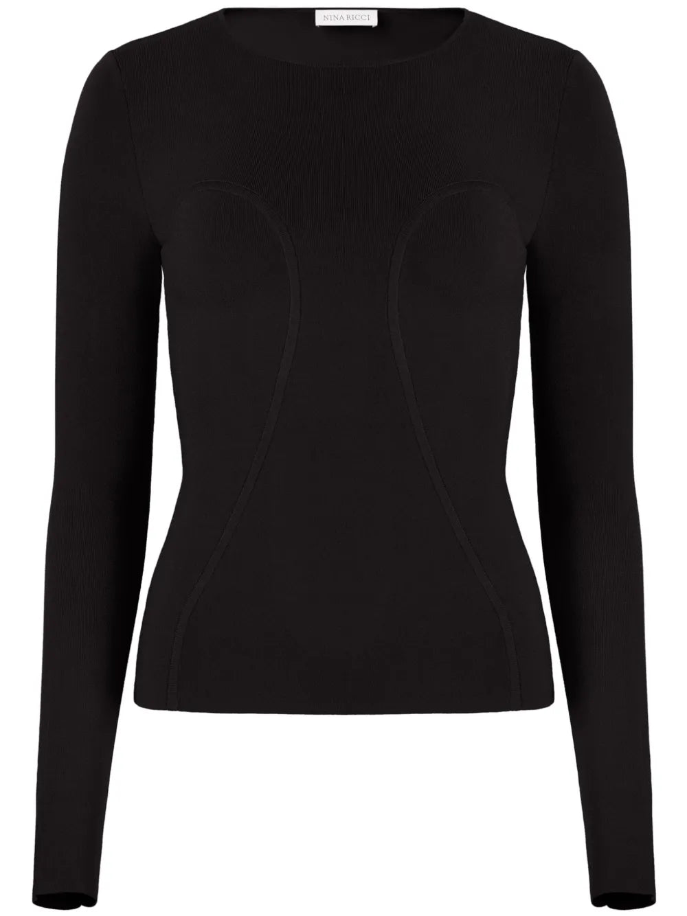 Round-Neck Knitted Top
