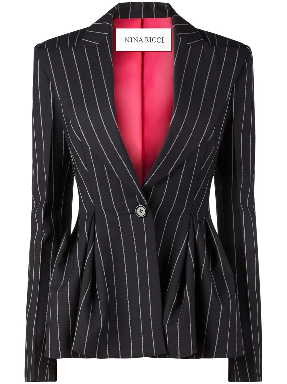 Pinstripe Peplum Blazer