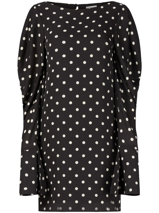 Polka-Dot Print Shift Dress