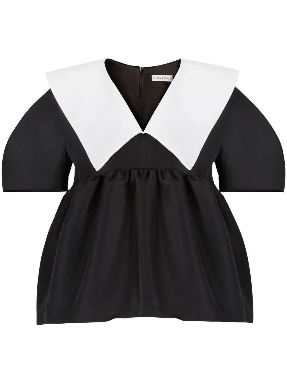 Taffeta V-Neck Top