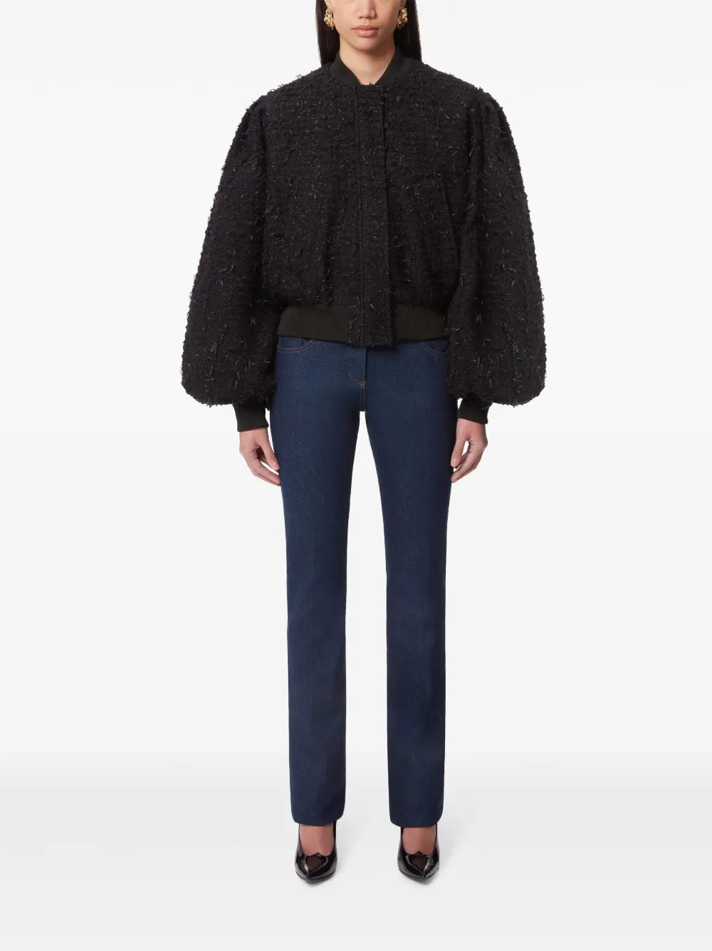 Cropped Bomber Jacket