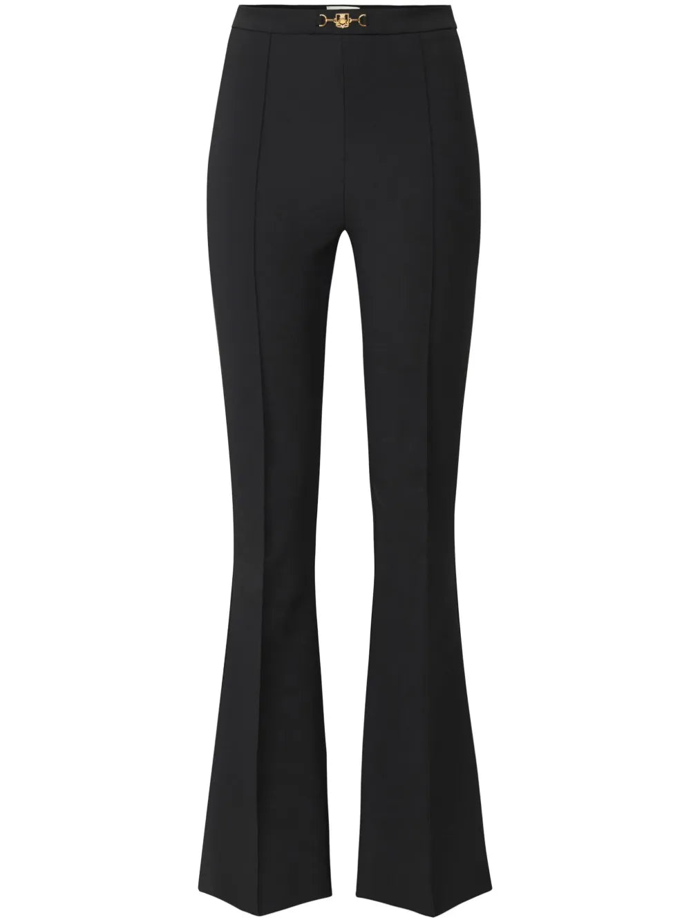Horsebit-Detail Flared Trousers