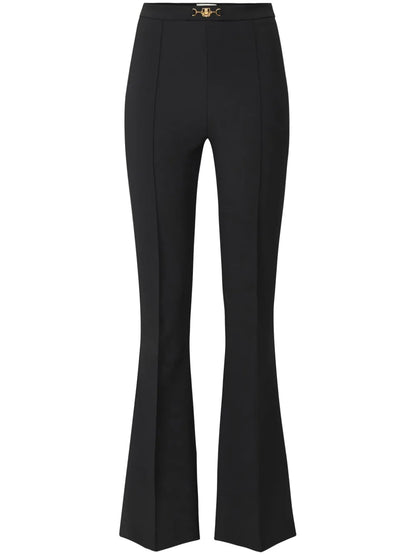 Horsebit-Detail Flared Trousers