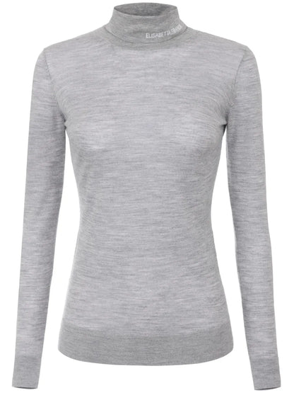 Roll Neck Semi-Sheer Jumper