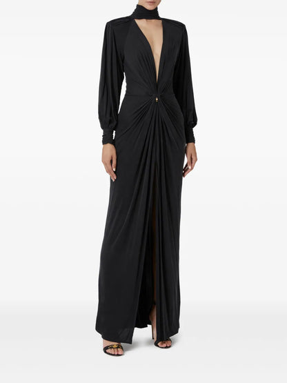 Red Carpet Jersey Knot Dress