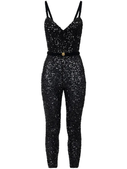 Sequin-Embellished Jumpsuit