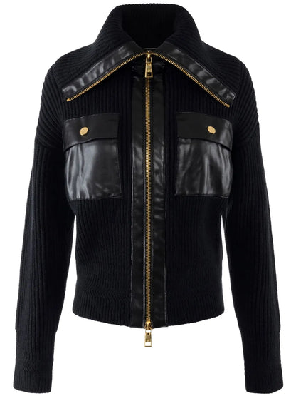 Fisherman'S Zipped Cardigan