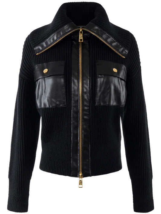 Fisherman'S Zipped Cardigan