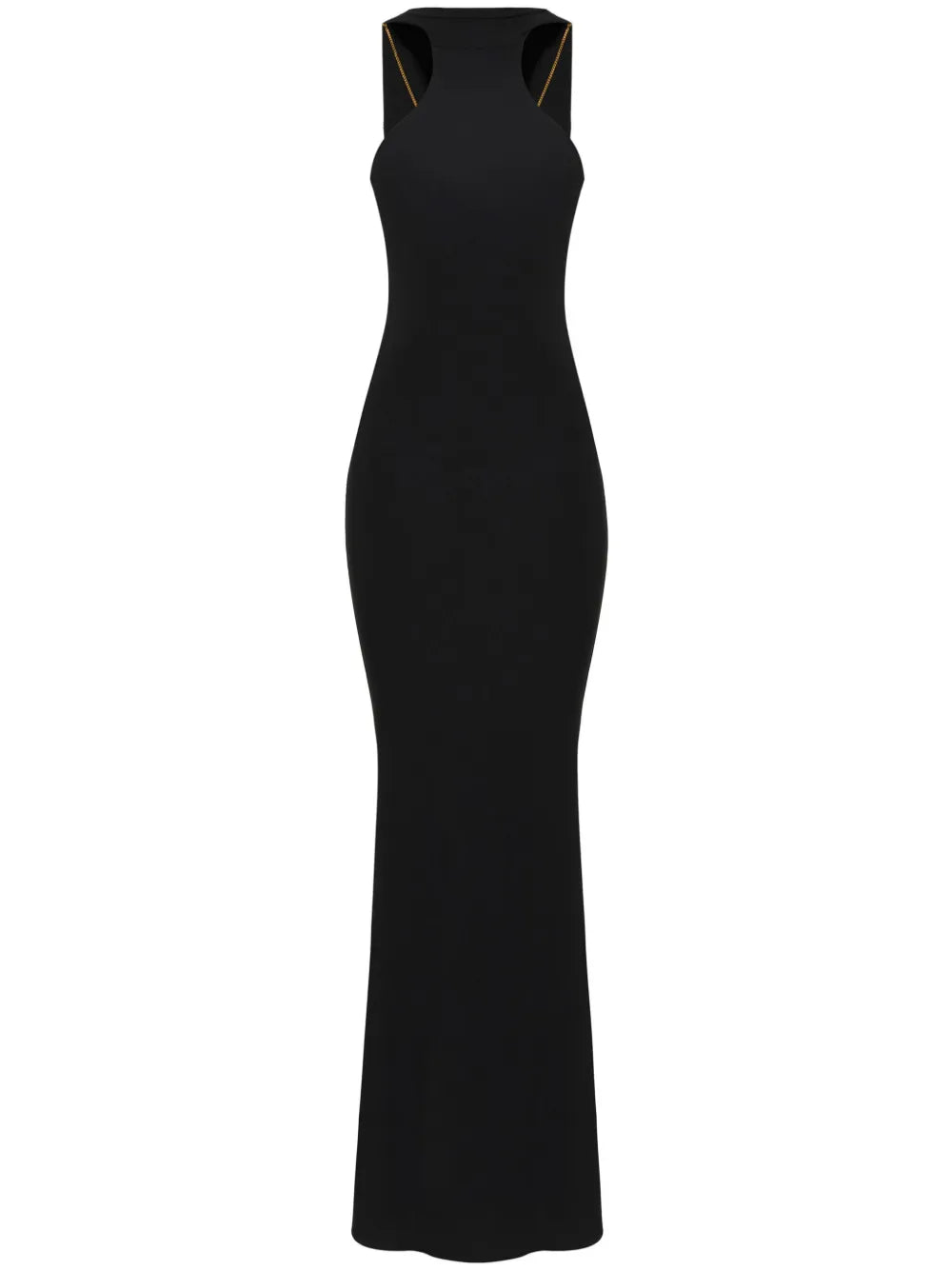 Red Carpet Necklace-Detail Jersey Dress