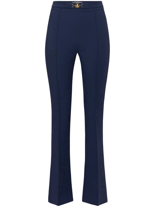 Horsebit-Detail Flared Trousers