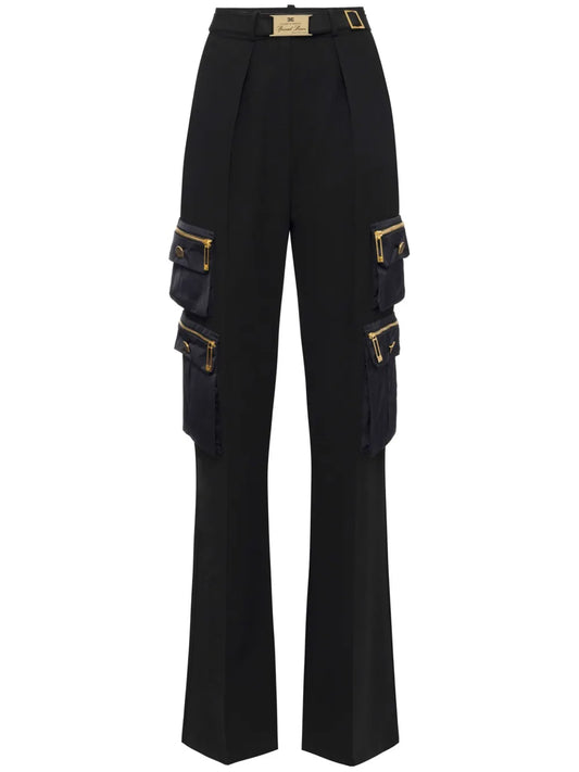 Belted Straight Trousers