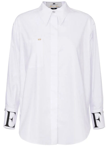 Logo-Print Cotton Shirt