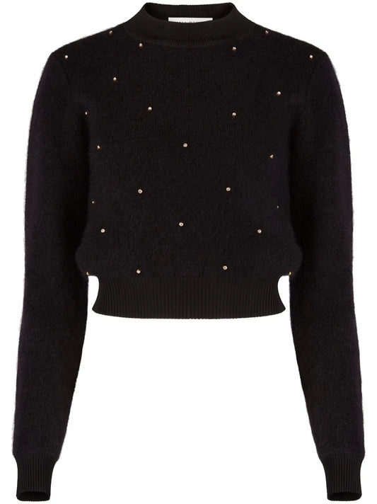 Mohair Blend Sweater With Studs