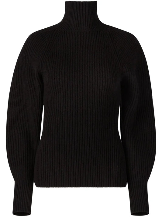 High-Neck Wool-Blend Jumper