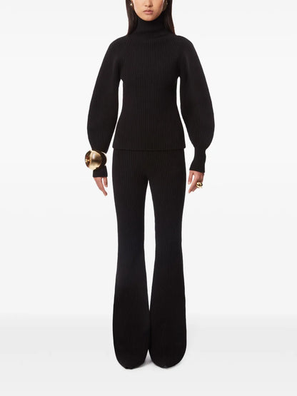 High-Neck Wool-Blend Jumper