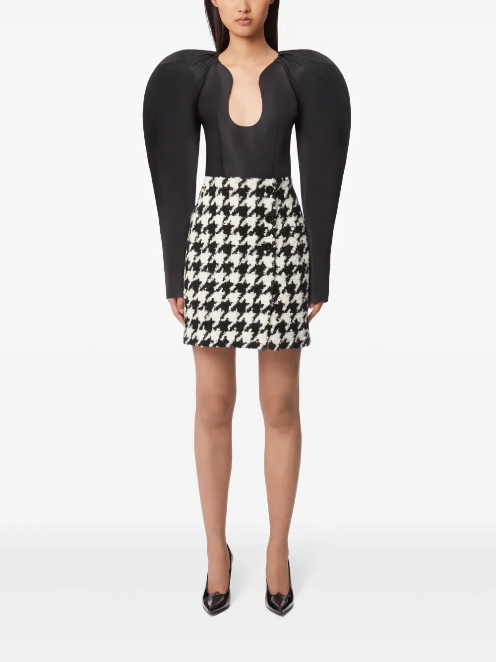 Houndstooth Mini Skirt