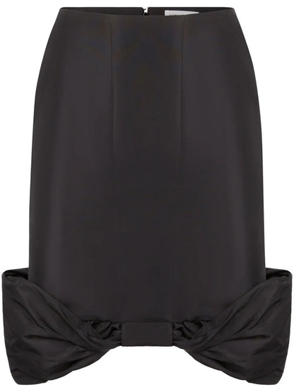 Bow Detailed Midi-Skirt