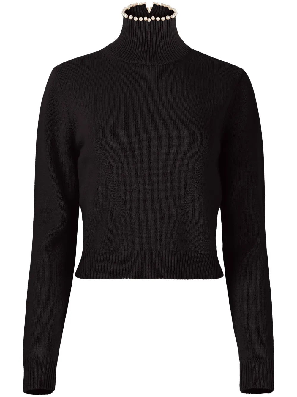Bead-Embellished Wool-Blend Jumper
