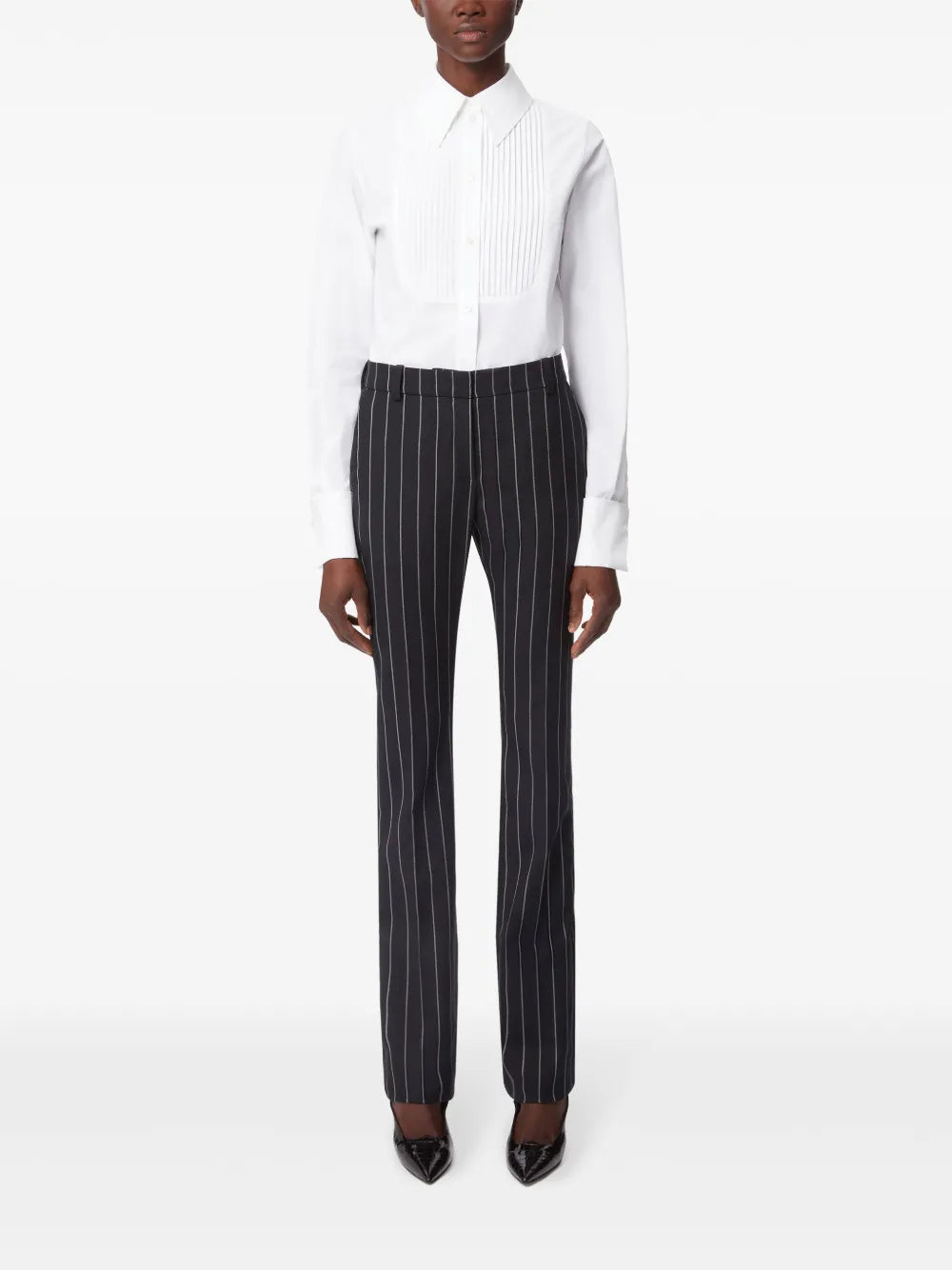 Pinstripe Wool Pants
