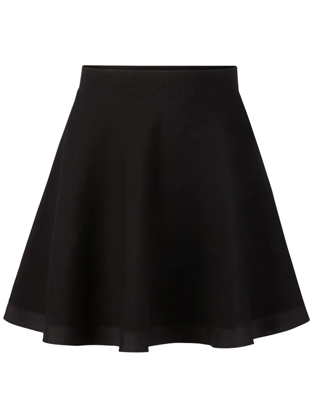 Flared Plated Mini Skirt
