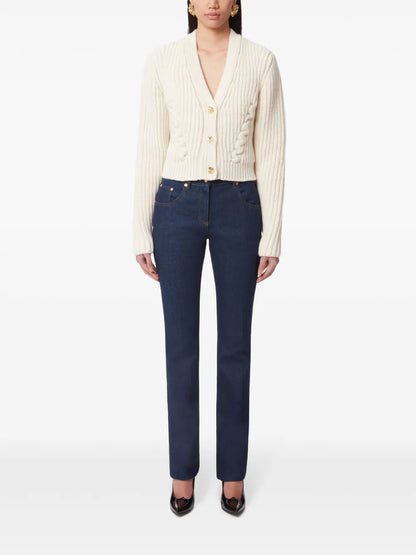 V-Neck Knit Cardigan