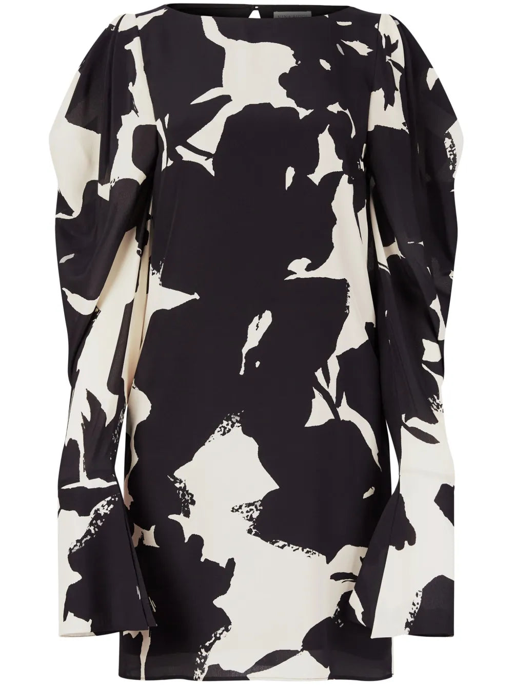 Abstract-Print Silk-Twill Dress