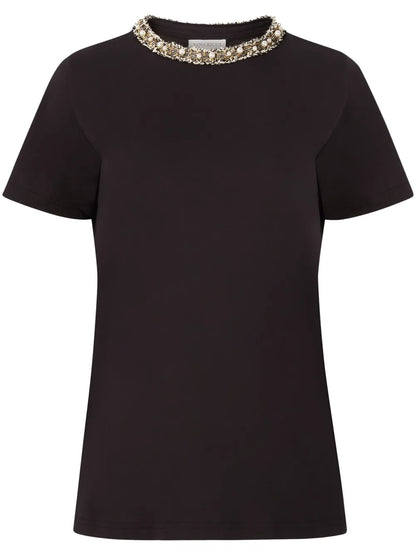 Beaded Detailing T-Shirt