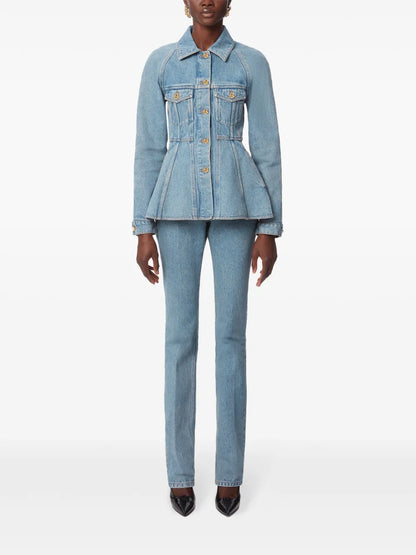 Peplum Denim Jacket