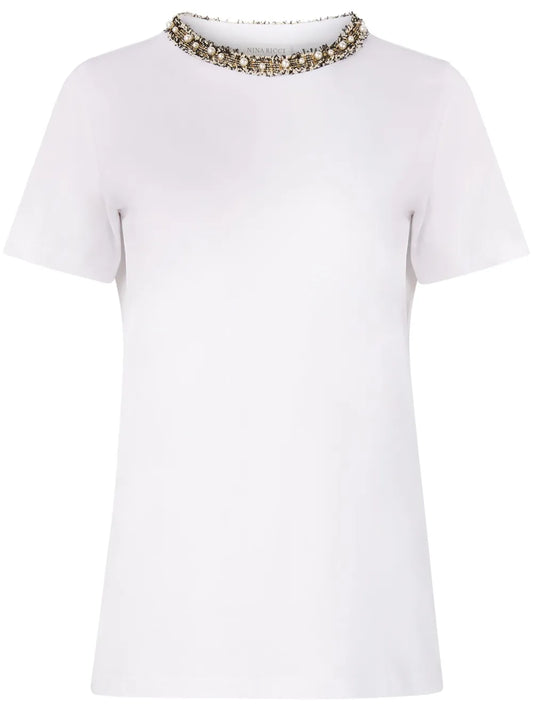 Beaded Detailing T-Shirt