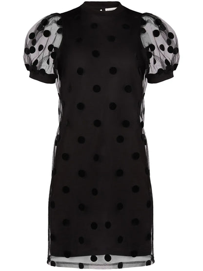 Polka-Dot Pattern Mini Dress