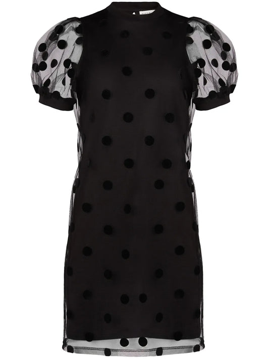 Polka-Dot Pattern Mini Dress