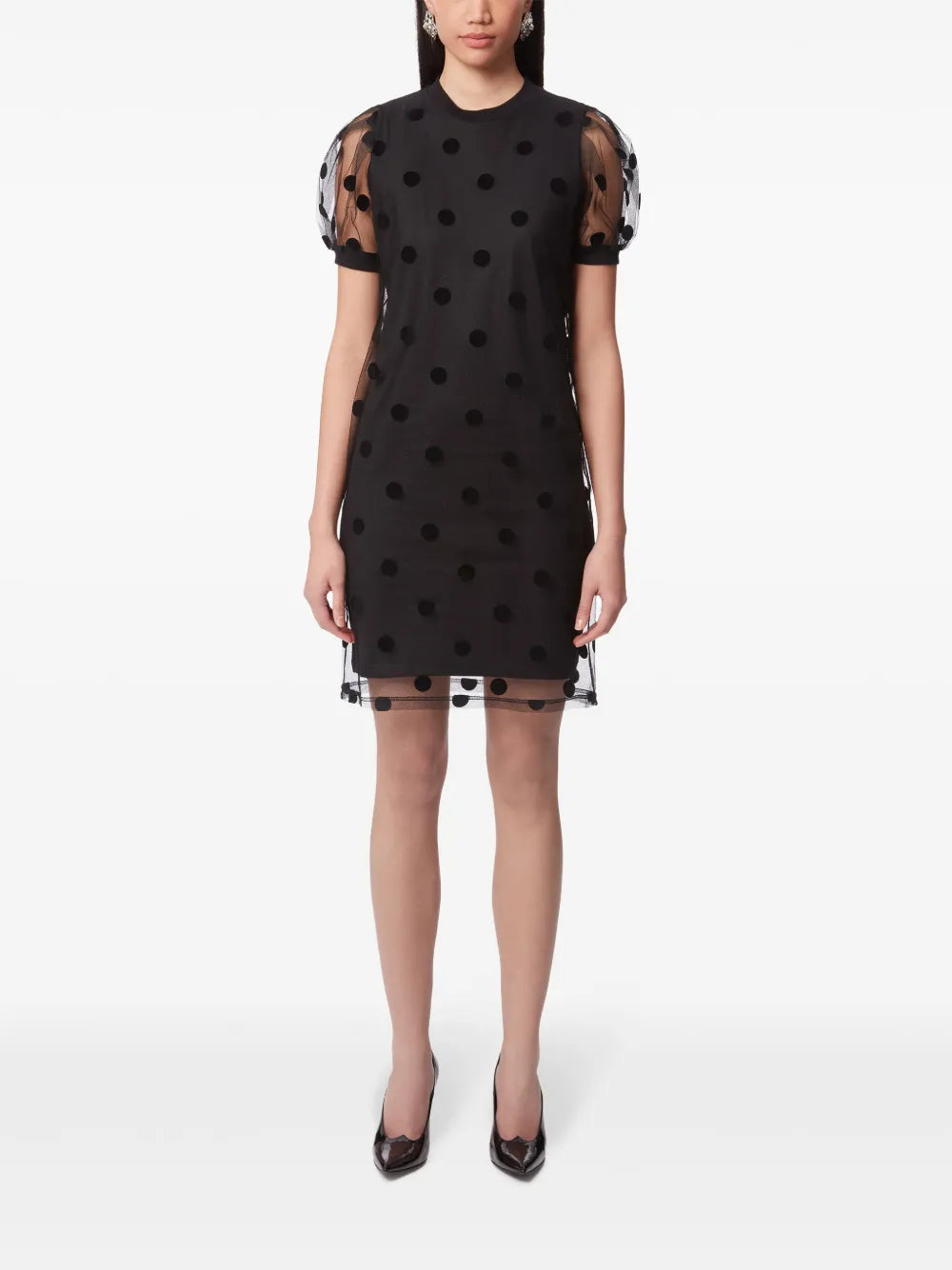 Polka-Dot Pattern Mini Dress