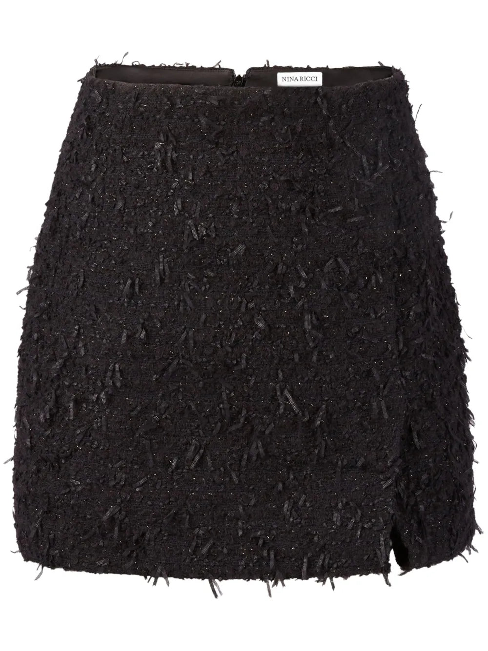 Frayed Tweed Mini Skirt