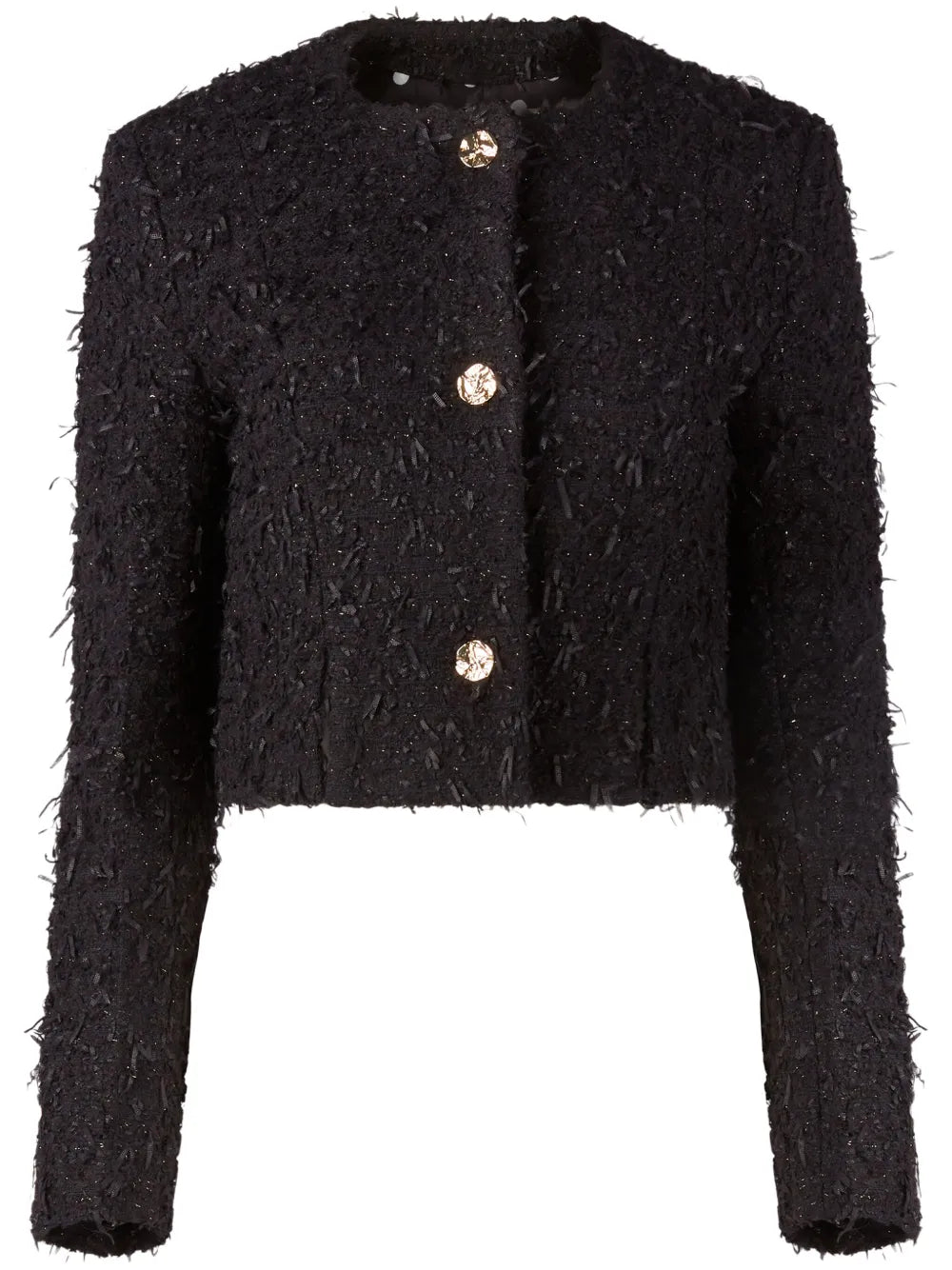 Frayed Tweed Crop Jacket
