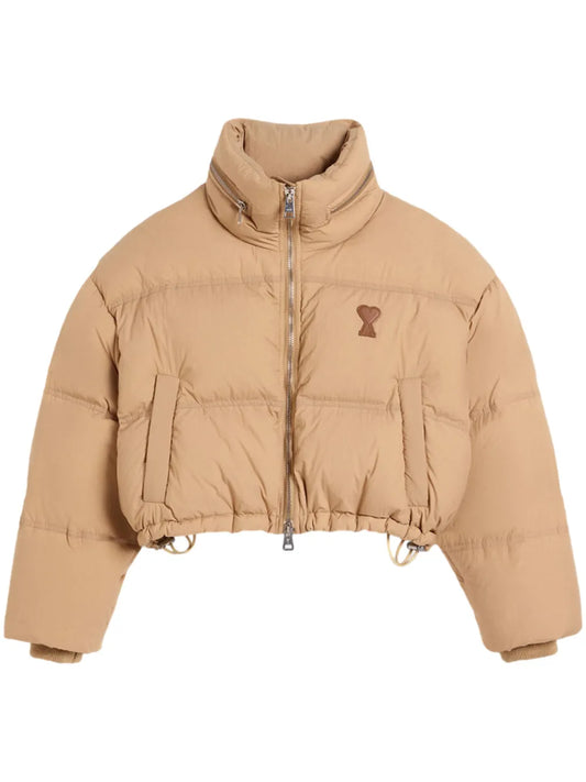 Logo-Print Puffed Jacket