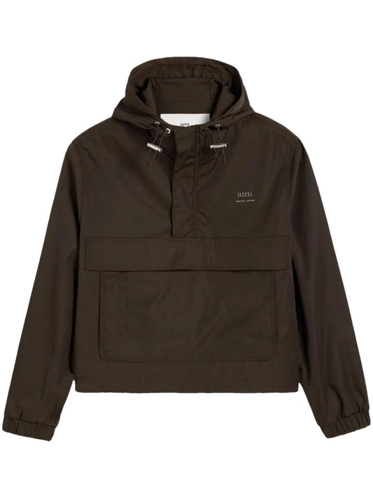 Logo-Print Hooded Jacket