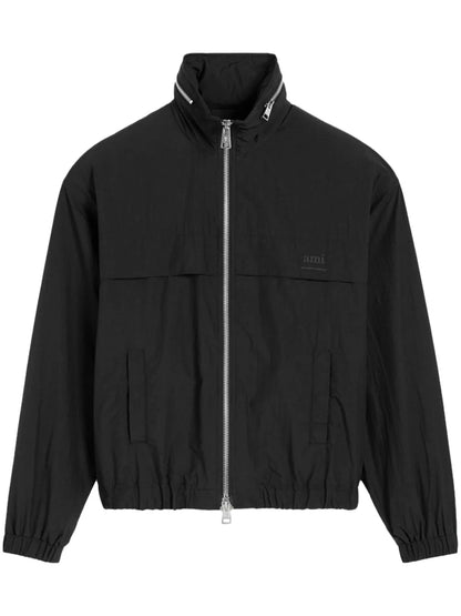 Logo-Print Zip-Up Windbreaker