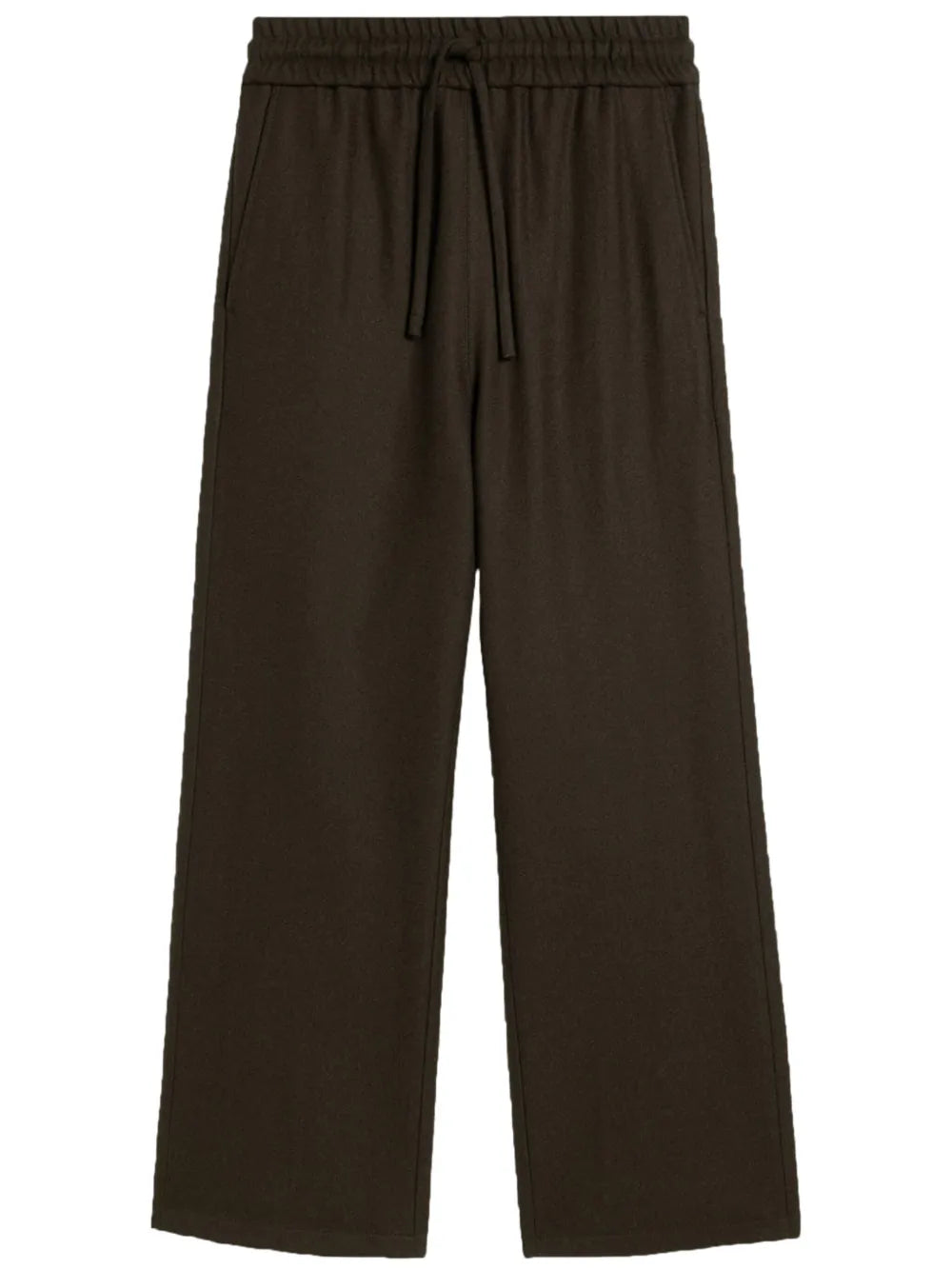 Drawstring-Elasticated Wool Trousers