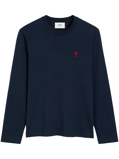 Embroidered Logo Organic Cotton Longsleeved Shirt