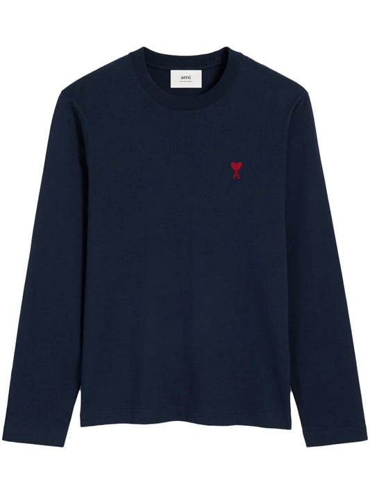 Embroidered Logo Organic Cotton Longsleeved Shirt