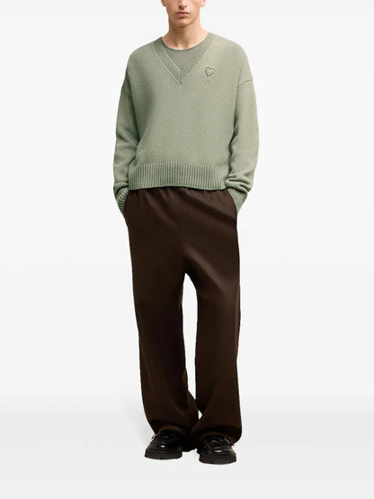 Ami De Coeur Wool-Cashmere Blend Sweater