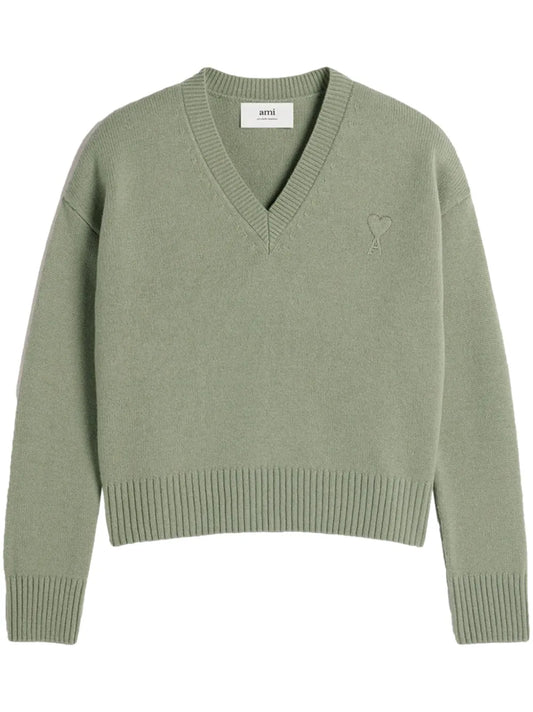 Ami De Coeur Wool-Cashmere Blend Sweater