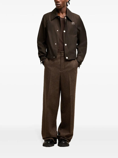 Logo-Appliqué Shirt Jacket