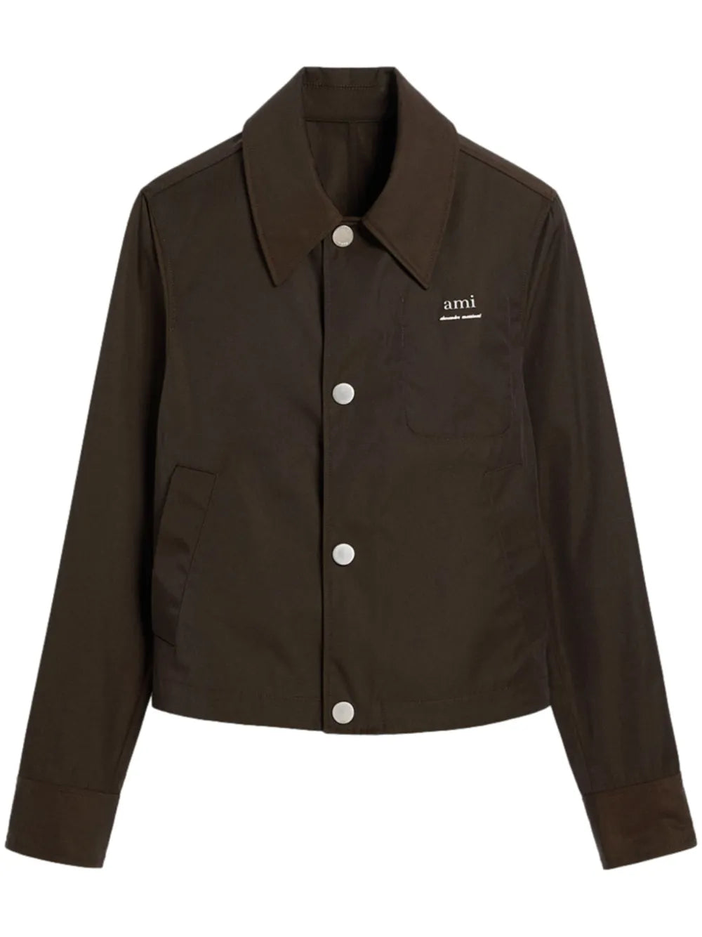 Logo-Appliqué Shirt Jacket