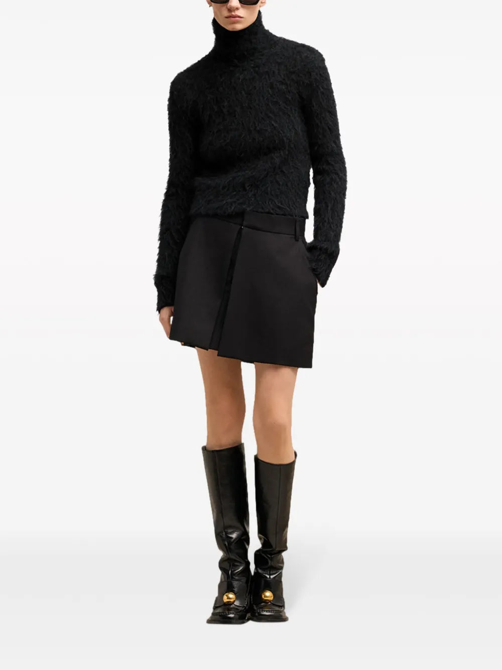 Brushed-Effect Cotton Jumper